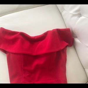 Elegant Betsy Adam’s Formal red dress
